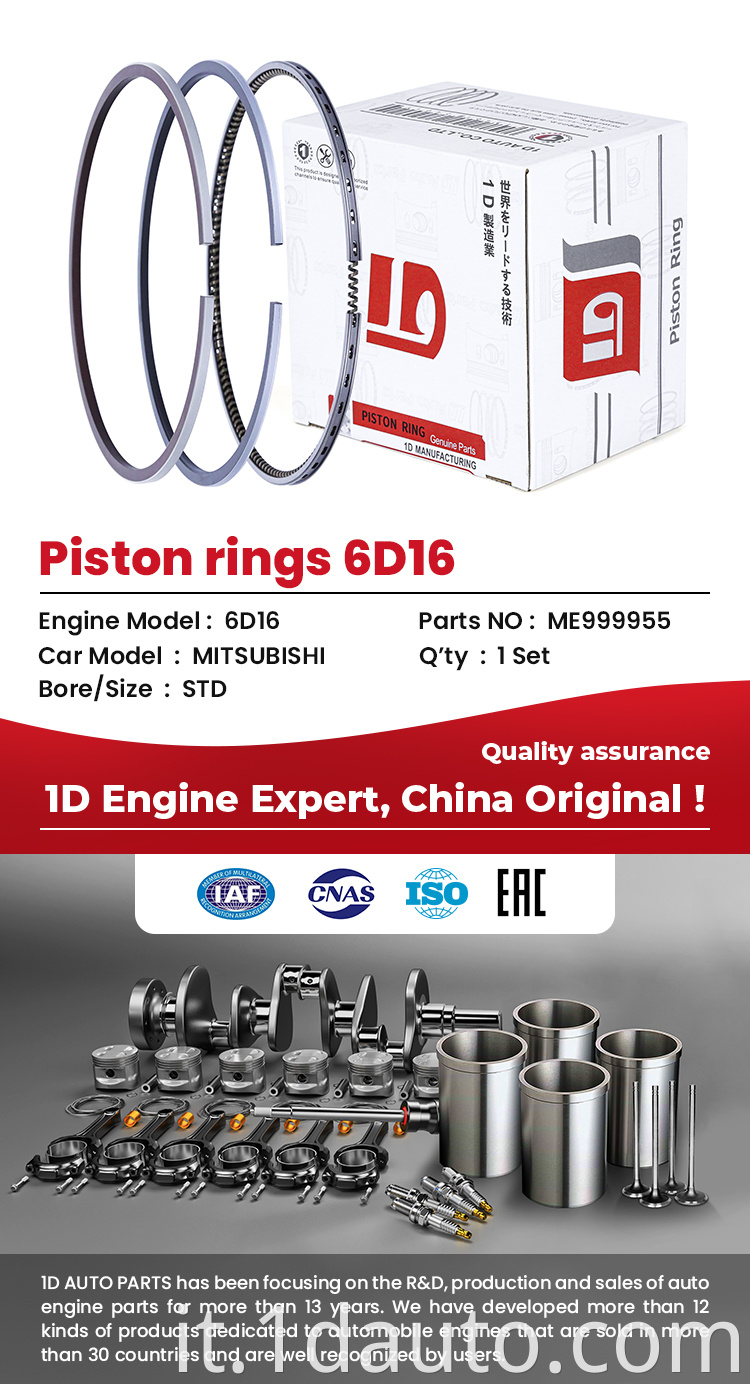Engine Piston Ring for ISUZU Engine 6HH1